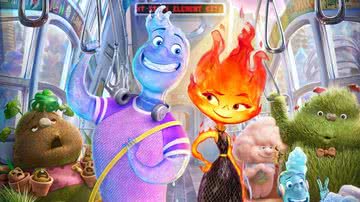 Imagem promocional da animação 'Elementos' (2023) - Divulgação/Pixar