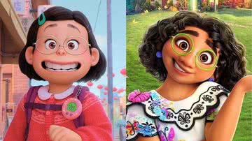 Mei Lee e Mirabel, protagonistas de 'Encanto' e 'Red: Crescer é uma Fera', respectivamente - Divulgação/ Disney/Pixar