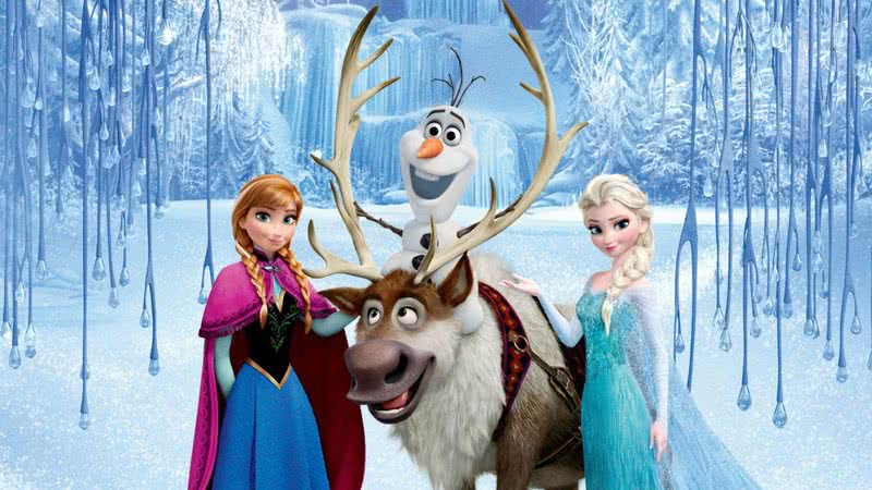 Pôster oficial do filme Frozen - Divulgação/Disney