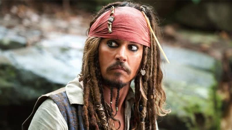 Johnny Depp como Capitão Jack Sparrow na franquia 'Piratas do Caribe' - Divulgação/Disney
