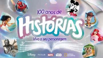 Imagem promocional da campanha '100 Anos de Histórias - Viva o Seu Personagem' - Divulgação/ Disney