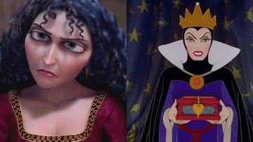 Personagens Mamãe Gothel e Rainha Má - Reprodução/Disney