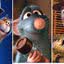 Imagens promocionais de “Ratatouille”, "Soul" e "Toy Story"