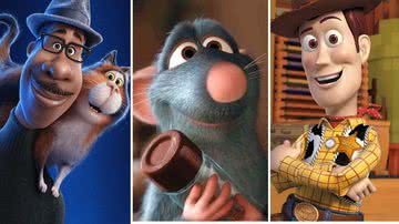 Imagens promocionais de “Ratatouille”, "Soul" e "Toy Story" - Divulgação/ Disney