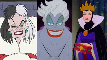 Cruella, Úrsula e Rainha Má, vilãs da Disney - Divulgação/Disney