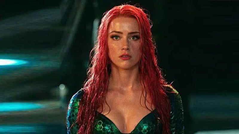 Amber Heard durante o filme "Aquaman 2" - Divulgação/ Warner Bros. Pictures