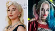 A esquerda, Lady Gaga no EE British Academy Film Awards 2022 e a direita, Margot Robbie como Arlequina - Getty Images/Divulgação/Warner Bros. Pictures
