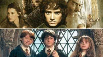 Imagens de 'Harry Potter’ e ‘O Senhor dos Anéis’ - Reprodução/ Warner Bros. Pictures
