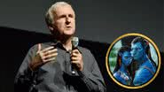 Diretor James Cameron e imagem promocional de Avatar - Getty Images/Divulgação/20th Century Studios