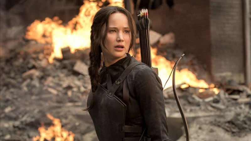 Jennifer Lawrence como Katniss Everdeen, personagem da franquia de filmes 'Jogos Vorazes' - Reprodução/Lionsgate