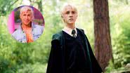 Ryan Gosling como Ken no live-action de Barbie e Tom Felton como Draco Malfoy na franquia de filmes Harry Potter - Reprodução/ Warner Bros.