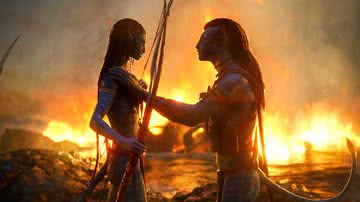 Jake e Neytiri, personagens da franquia Avatar - Reprodução/ 20th Century Fox