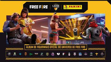 Imagem promocional do álbum de figurinhas Free Fire - Divulgação/Garena/Panini