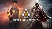 Imagem promocional do crossover entre Assassin's Creed e Free Fire - Divulgação/Garena