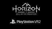 Logos do PlayStation VR2 e Horizon Call of the Moutain - Divulgação/Sony