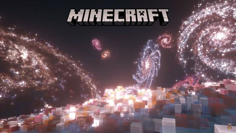Universo no Minecraft de ChrisDaCow - Reprodução/Youtube/ChrisDaCow