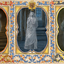 Ilustração de Nicke-Quase-Sem-Cabeça, Dama Cinzenta e Frei Gorducho, alguns dos fantasmas de Hogwarts