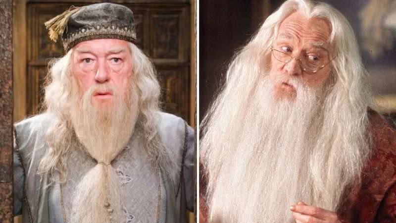 Michael Gambon e Richard Harris como Albus Dumbledore na franquia "Harry Potter" - Reprodução/ Warner Bros.