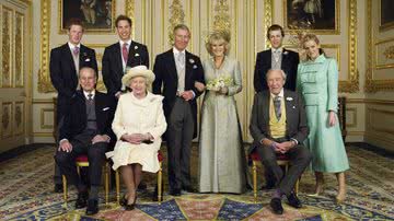 Família real britânica no casamento do rei Charles III e da rainha consorte Camilla - Getty Images