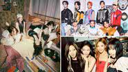 Membros do (G)I-DLE, aespa e Stray Kids - Divulgação/SM Entertainment/JYP Entertainment/ Cube Entertainment