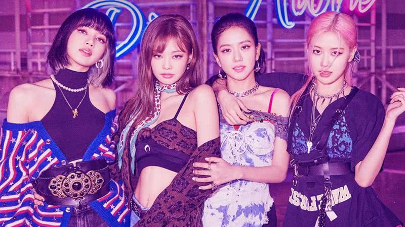 Lisa, Jennie, Jisoo e Rosé em imagem divulgada em comemoração as 500 mil views no MV de "Lovesick Girls" - Divulgação/ YG Entertainment