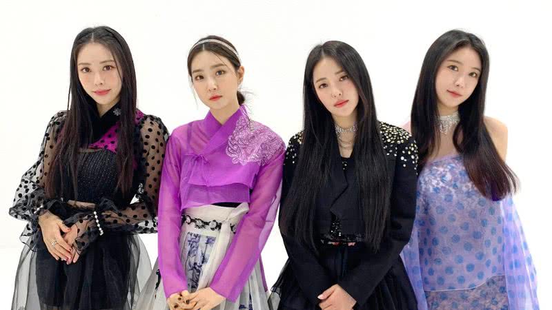 Minyoung, Yujeong, Eunji e Yuna, integrantes do Brave Girls - Divulgação/ Twitter/ BraveGirls