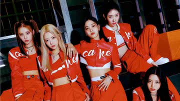 Teaser image do ITZY para a faixa 'CAKE' - Divulgação/JYP Entertainment