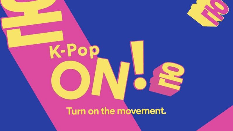 Imagem promocional da playlist K-Pop ON! (온) - Divulgação/Spotify