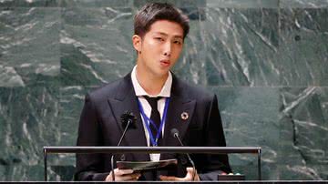 RM, do BTS, em discurso na ONU - John Angelillo/Getty Images