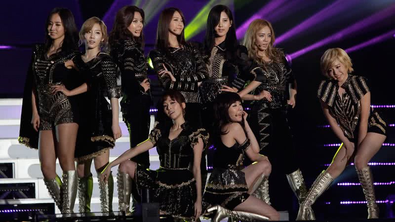 Girls' Generation durante o 21st High1 Seoul Music Awards em 2012 - Getty Images
