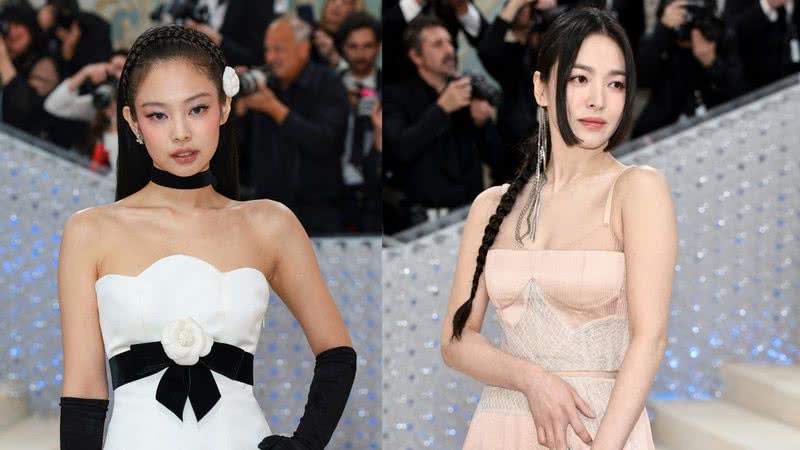 Jennie, do BLACKPINK e Song Hye Kyo no Met Gala 2023 - Getty Images