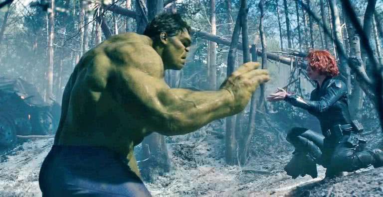 Hulk e Viúva Negra em Vingadores: A Era de Ultron - Divulgação