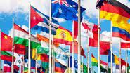 Bandeiras de diferentes nacionalidades - Divulgação