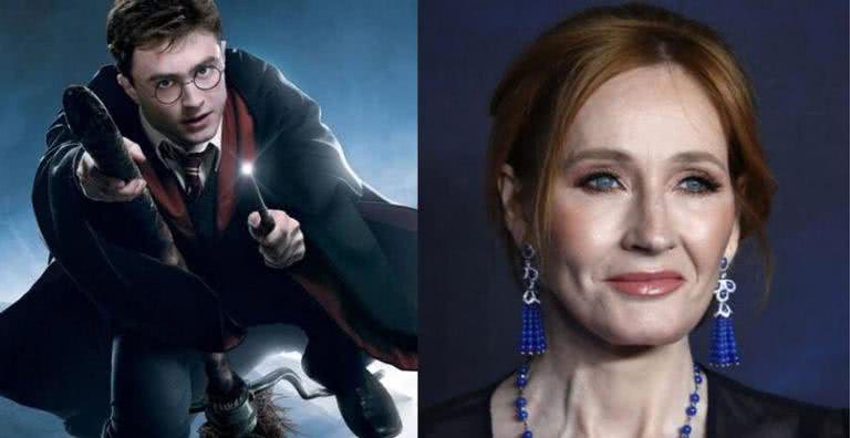 Harry Potter e J.K Rowling - Divulgação