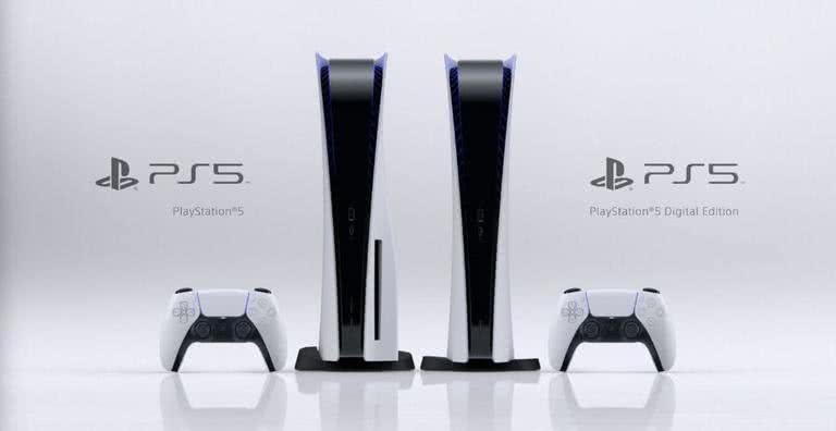 Os novos PlayStation 5 e PlayStation 5 Digital Edition - Divulgação/Sony