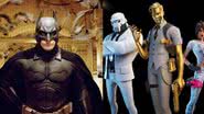 Imagem promocional do filme Batman Begins e do jogo Fortnite - Divulgação