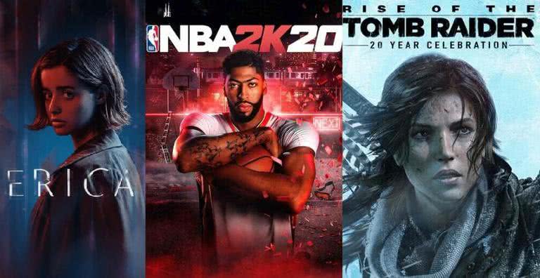 Erica, NBA 2k20 e Rise of the Tomb Raider são os títulos de julho - Divulgação