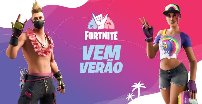 Imagem promocional do evento Vem Verão do Fortnite - Divulgação/Epic Games
