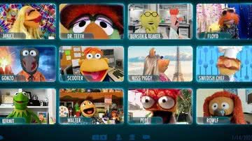 Muppets em chamada de vídeo no trailer da série Muppets Now - Divulgação/Youtube/The Muppets