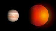 TrES-4 ao lado de Júpiter em representação - Wikimedia Commons