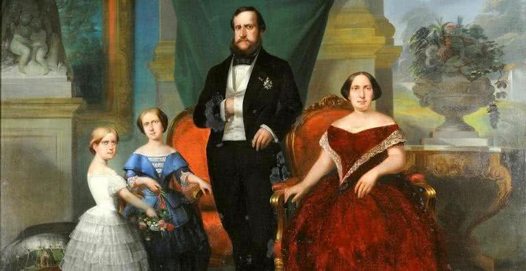 Pintura da Família Imperial do Brasil durante a monarquia - Wikimedia Commons