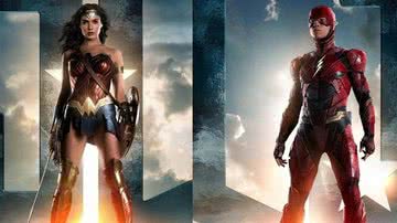 Imagem promocional da Mulher-Maravilha e do Flash para o filme Liga da Justiça - Divulgação/Warner Bros. Pictures