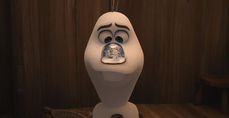Olaf durante o trailer de Once Upon a Snowman - Divulgação/Disney+