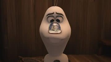 Olaf durante o trailer de Once Upon a Snowman - Divulgação/Disney+