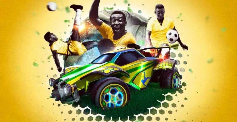 Imagem promocional dos 80 anos de Pelé no Rocket League - Divulgação/Twitter/Rocket League Esports