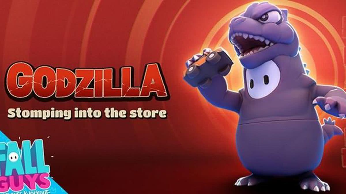 Fall Guys: Conheça as skins de Godzilla que estão a caminho do jogo