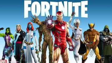 Imagem promocional da parceria com a Marvel no Fortnite - Divulgação/Epic Games