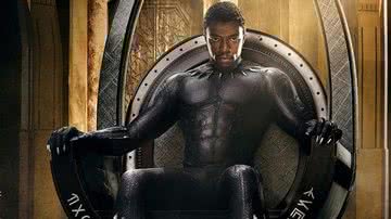 Chadwick Boseman como T'Challa para o filme Pantera Negra (2018) - Divulgação/Marvel Studios