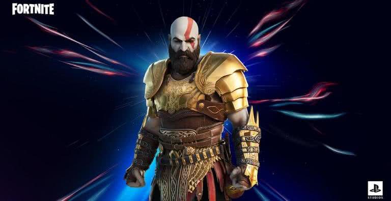 Skin do Kratos em Fortnite - Divulgação/Epic Games