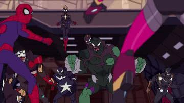 Cena da animaçãoi Marvel’s Spider-Man: Maximum Venom - Divulgação/Disney